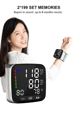De draagbare Digitale Gezondheid Nauwkeurige Sphygmomanometer van de Polsbloeddrukmeter