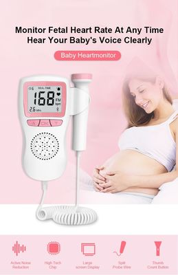 Draagbare Doppler-van de de Machinebaby van Monitor Foetale Doppler de Hartslagmonitor voor Zwangere Vrouwen