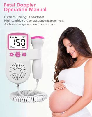 Draagbaar 	De foetale Doppler-van de de Babyzak van de Hartmonitor Monitor van Doppler voor Zwangerschap