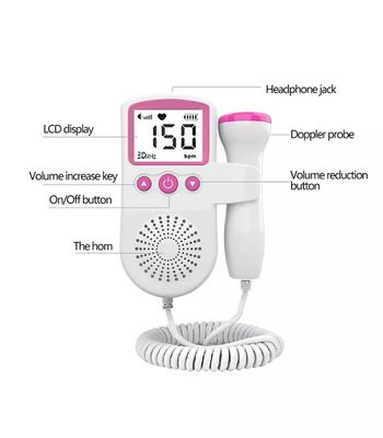 De zwangere van het de Babyhart van de Vrouwenultrasone klank van de Detectordoppler Foetale Monitor