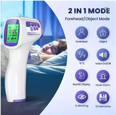 Het infrarode niet Contact van TemperatureThermometer van de Voorhoofdbaby Klinische Mondelinge Digitale