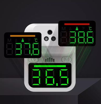 Niet Contact van de LEIDENE zette de Digitale Muur Temperatuurthermometer de Infrarode Vertoning van de Voorhoofd Onmiddellijke Lezing op