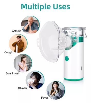 Usb Navulbaar Handbediend Ultrasoon Inhaleertoestel Draagbaar Mesh Nebulizer For Children