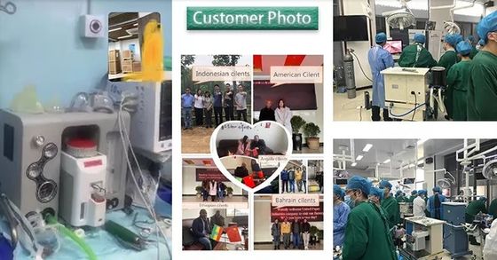 Het Type van twee Verstuiverkarretje Anesthesiemachine met Meter van de 5 Buis de Mechanische Stroom