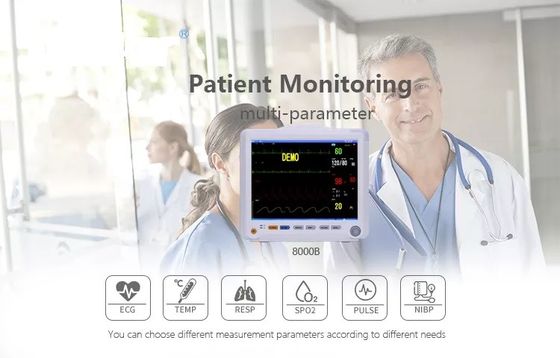12 van de de Monitoretco2 SPO2 ECG Monitor van de duimmultiparameter Geduldige Multi de Parametericu Monitor