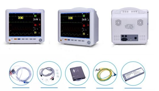 12 van de de Monitoretco2 SPO2 ECG Monitor van de duimmultiparameter Geduldige Multi de Parametericu Monitor