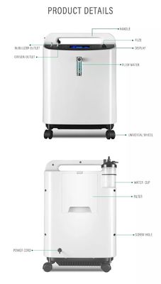 Concentrator van het Huisrespironics Oxyge van 5L 93% de Medische met de Witte Kleur van het Zuiverheidsalarm