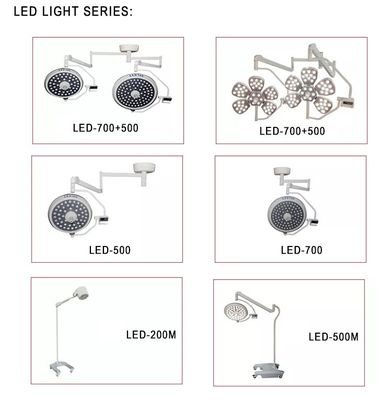 Van de LEIDENE de Chirurgische Lichte van de Koepelshadowless Bloemvorm Geleide Verrichting Lichte Dubbele Werkende Lamp