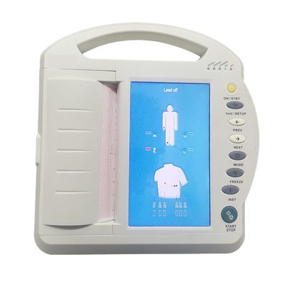 12 kanaal van de de Machineelektrocardiograaf van het 7 Duimtouche screen ECG het Lood van Standard 12