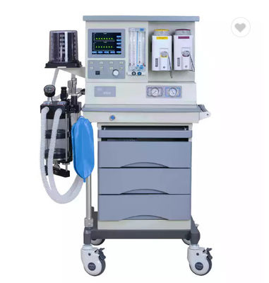 Het Type van twee Verstuiverkarretje Anesthesiemachine met Meter van de 5 Buis de Mechanische Stroom