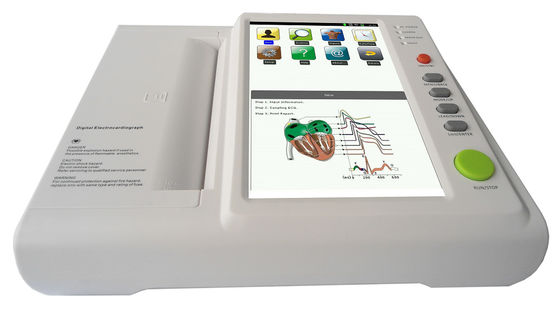 12 van de het Metaal Draagbaar ECG Machine van de kanaal Digitaal Elektrocardiograaf Ce ISO